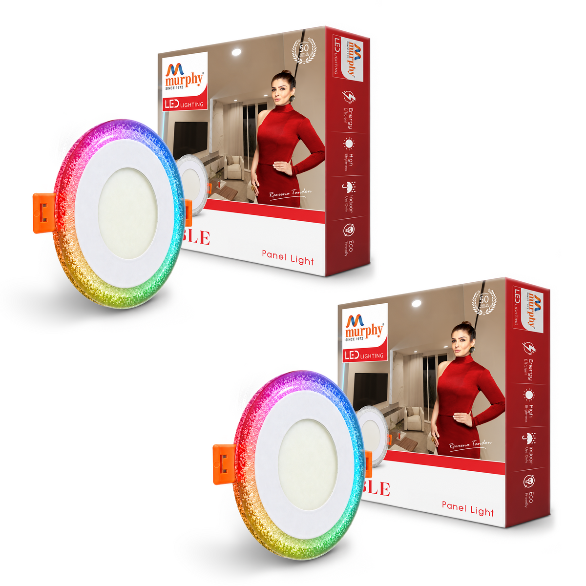Murphy Bubble 3W+3W Round LED Panel Light | 2-in-1 Glow | Premium Ceiling Light (Clearance Sale)
