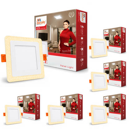 Murphy Bubble 3W+3W Square LED Panel Light | 2-in-1 Glow | Premium Ceiling Light (Clearance Sale)