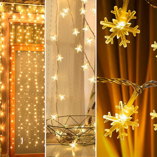 🎁 10MTR RICE LIGHT + 16 STAR LIGHT + 16 STAR LIGHT