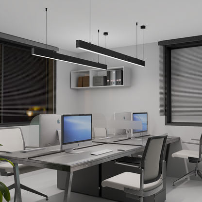 Murphy Black 4ft LED Hanging Profile Pendant Light