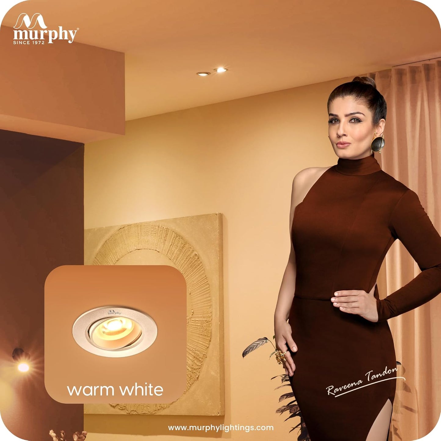 Murphy 7W PHOCUS LED Spot Round Panel Light Ceiling Downlight for Concealed & Junction Box