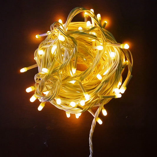 LEDDiT 35 Feet Long LED Power Pixel Serial String Light, 360 Degree Light in Bulb | Copper Led Pixel String Light for Home Decoration,Diwali,Christmas Free