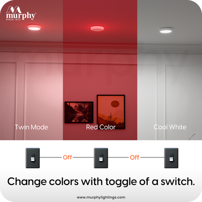 Murphy 7W+7W Twins LED Double Color Deep Junction Box Down Light