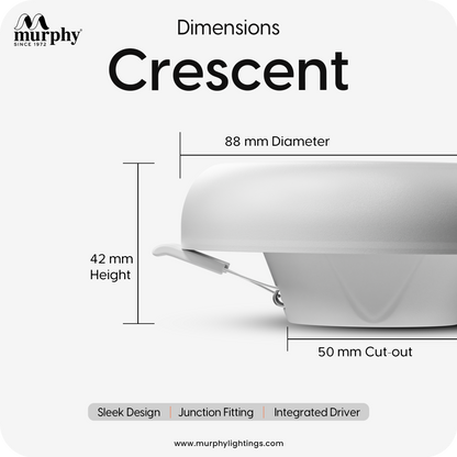 Murphy 7W Round LED Deep Junction Box/Ceiling Down Light