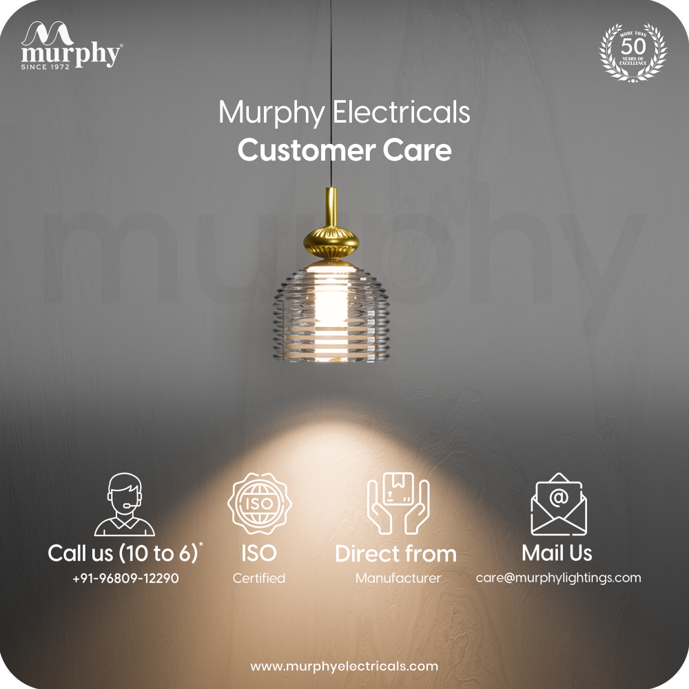 Murphy Ripple Pendant 9W LED Hanging Light | 3C Color Changing Warm/Natural/Cool White | Golden Finish | Ideal for Bedroom & Living Room | BIS Approved | 2 Year Warranty