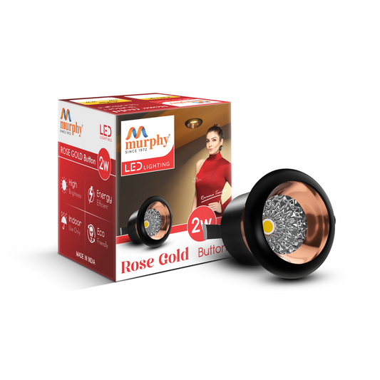 Murphy 2W Rose Gold Button Spot Light