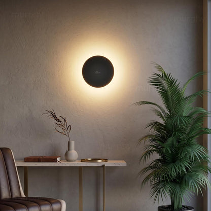 Murphy 6W Black Moon LED Wall Lamp
