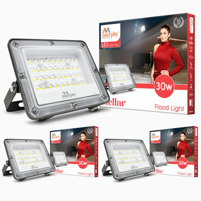 Murphy Steller LED 30W LED Flood Light, IP65 Rated Outdoor Light (Cool White, BIS Approved)