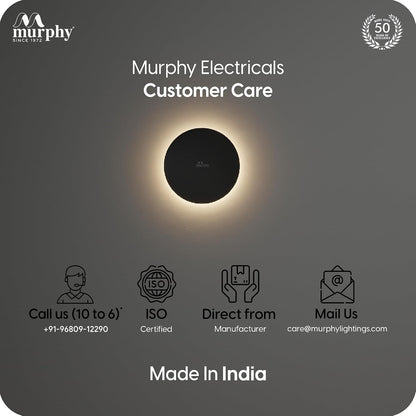 Murphy 6W Black Moon LED Wall Lamp
