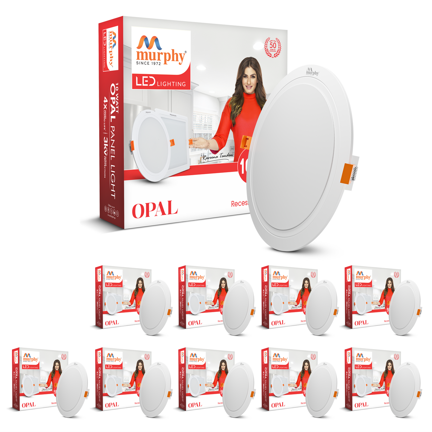 Murphy 10W OPAL Round Recess Panel Light