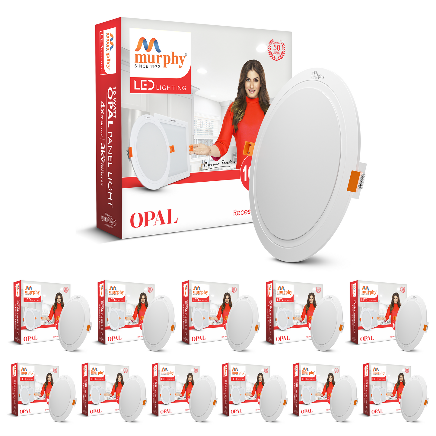 Murphy 10W OPAL Round Recess Panel Light