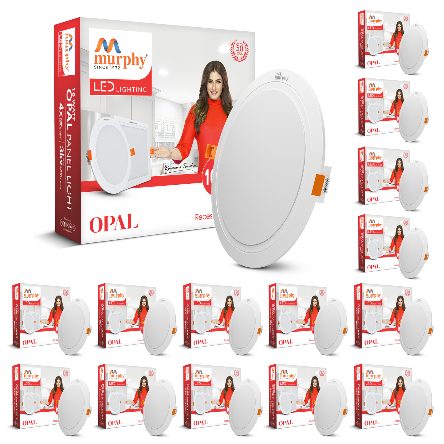 Murphy 10W OPAL Round Recess Panel Light