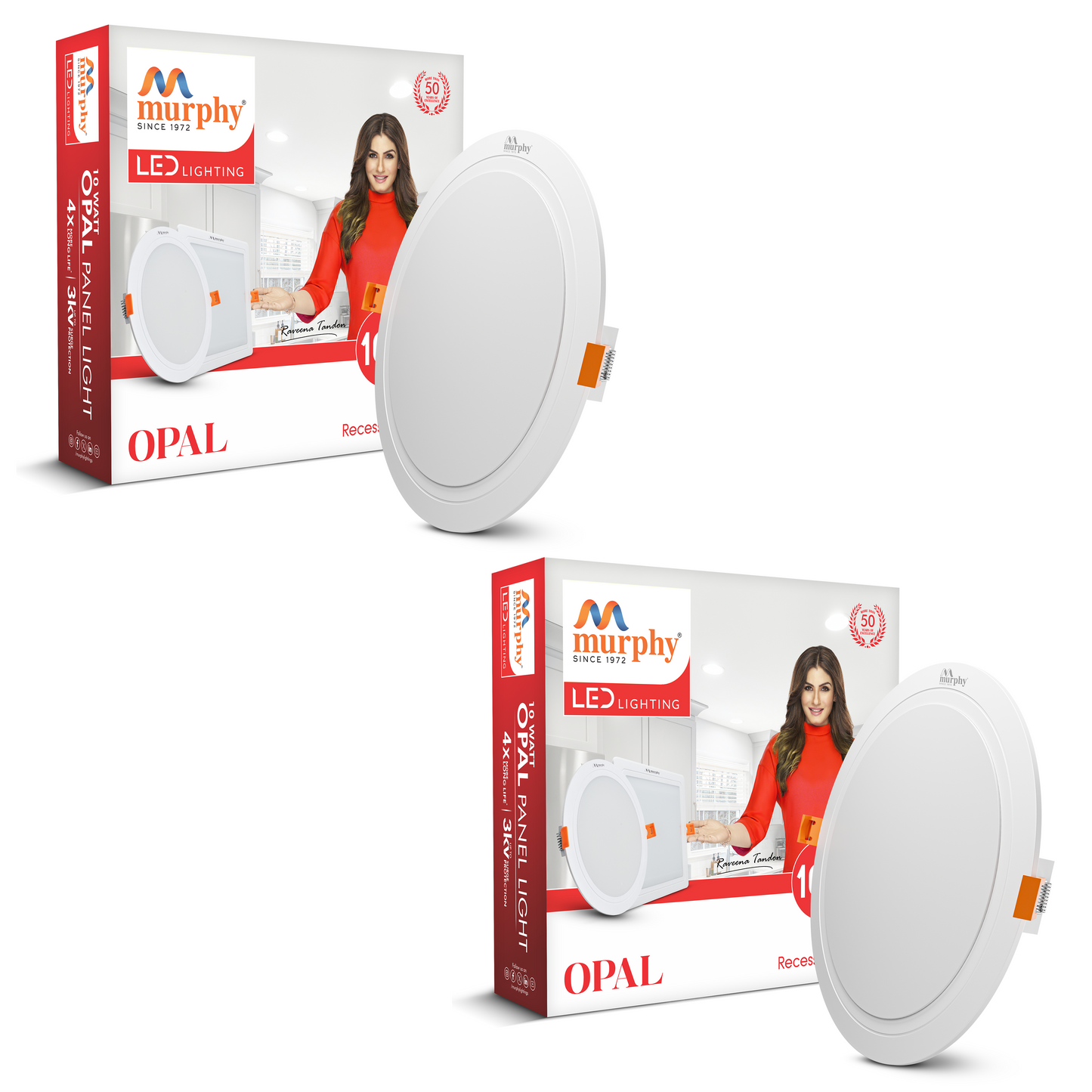 Murphy 10W OPAL Round Recess Panel Light