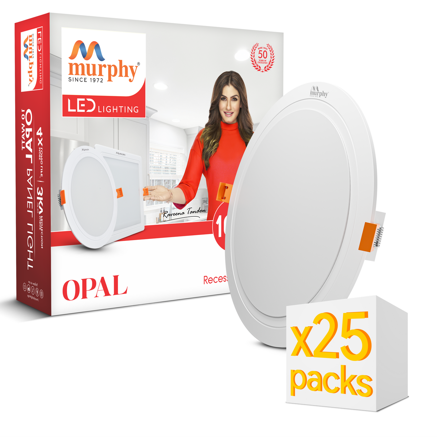 Murphy 10W OPAL Round Recess Panel Light
