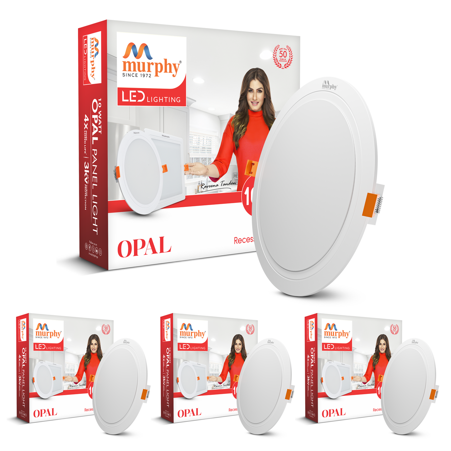Murphy 10W OPAL Round Recess Panel Light