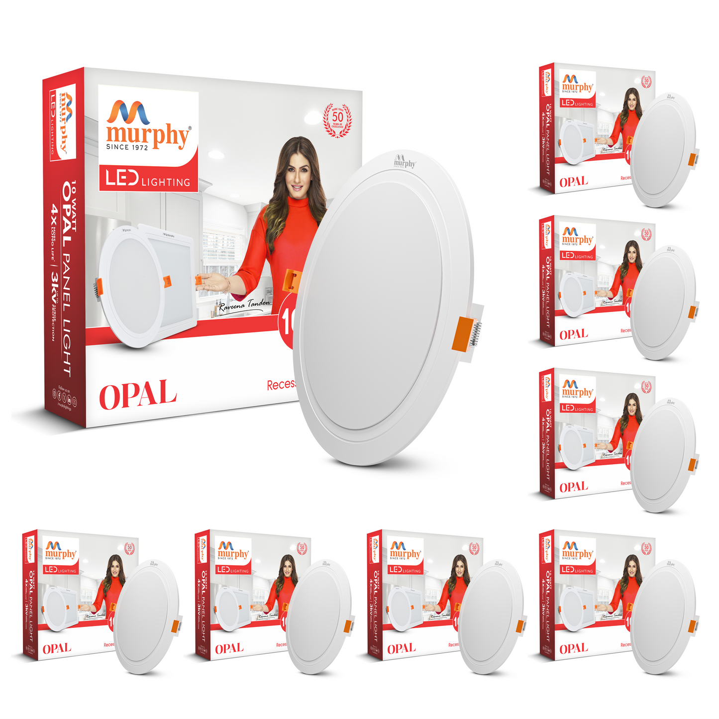 Murphy 10W OPAL Round Recess Panel Light