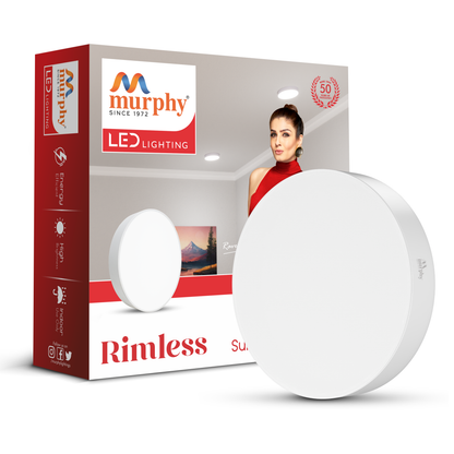 Murphy 18W Rimless Round Surface Panel Light
