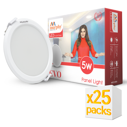 Murphy 5W Evo Round Recess Panel Light