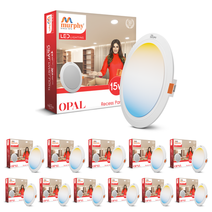 Murphy 15W OPAL 3-IN-1 Color Changing Round Recess Panel Light : CW+WW+NW