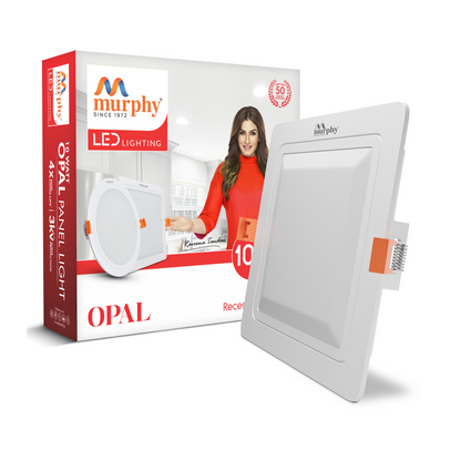 Murphy 10W OPAL Square Recess Panel Light