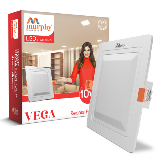 Murphy 10W Vega Square Recess Panel Light