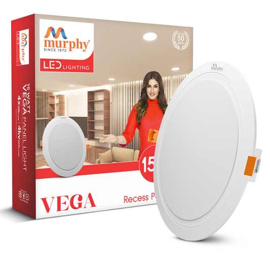 Murphy 15W Vega Round Recess Panel Light