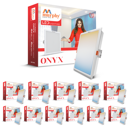 Murphy 15W Trimless 3 Color Changing Square Recess Panel Light