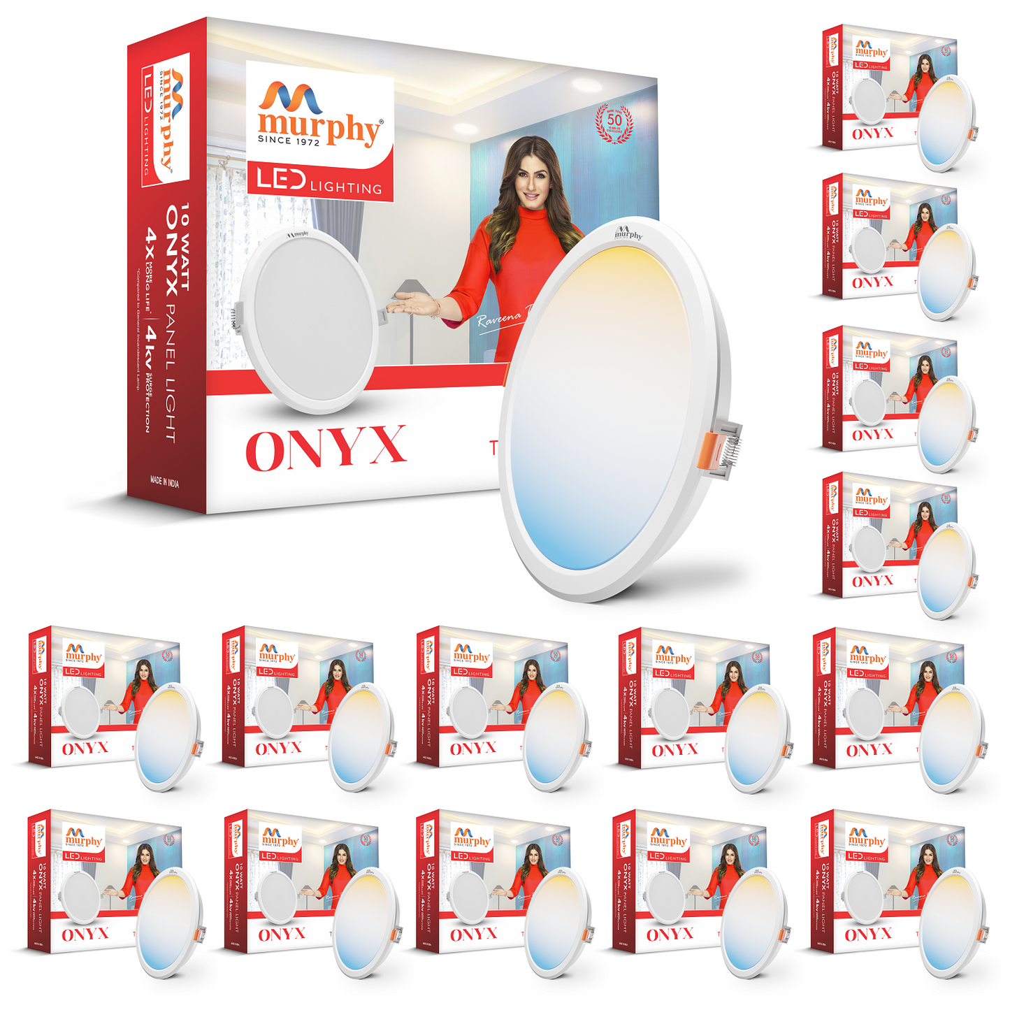 Murphy 10W Trimless 3 Color Changing Round Recess Panel Light
