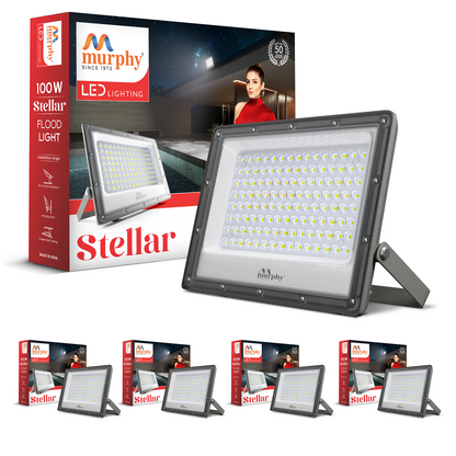 Murphy Steller LED 100W LED Flood Light, IP65 Rated Outdoor Light (Cool White, BIS Approved)
