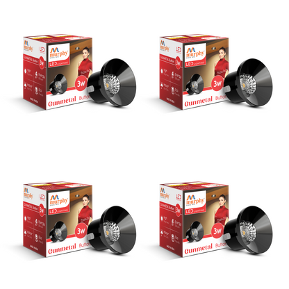 Murphy 3W Gun Metal Button Spot Light