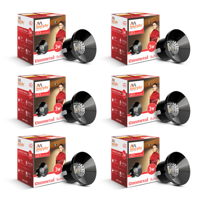 Murphy 3W Gun Metal Button Spot Light