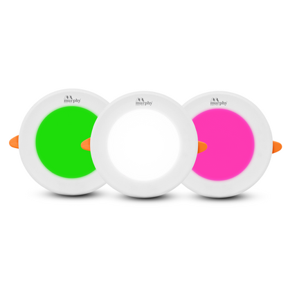 Murphy 7W Comet LED 3-IN-1 Color Changing Down Light : Cool White+ Green+ Pink