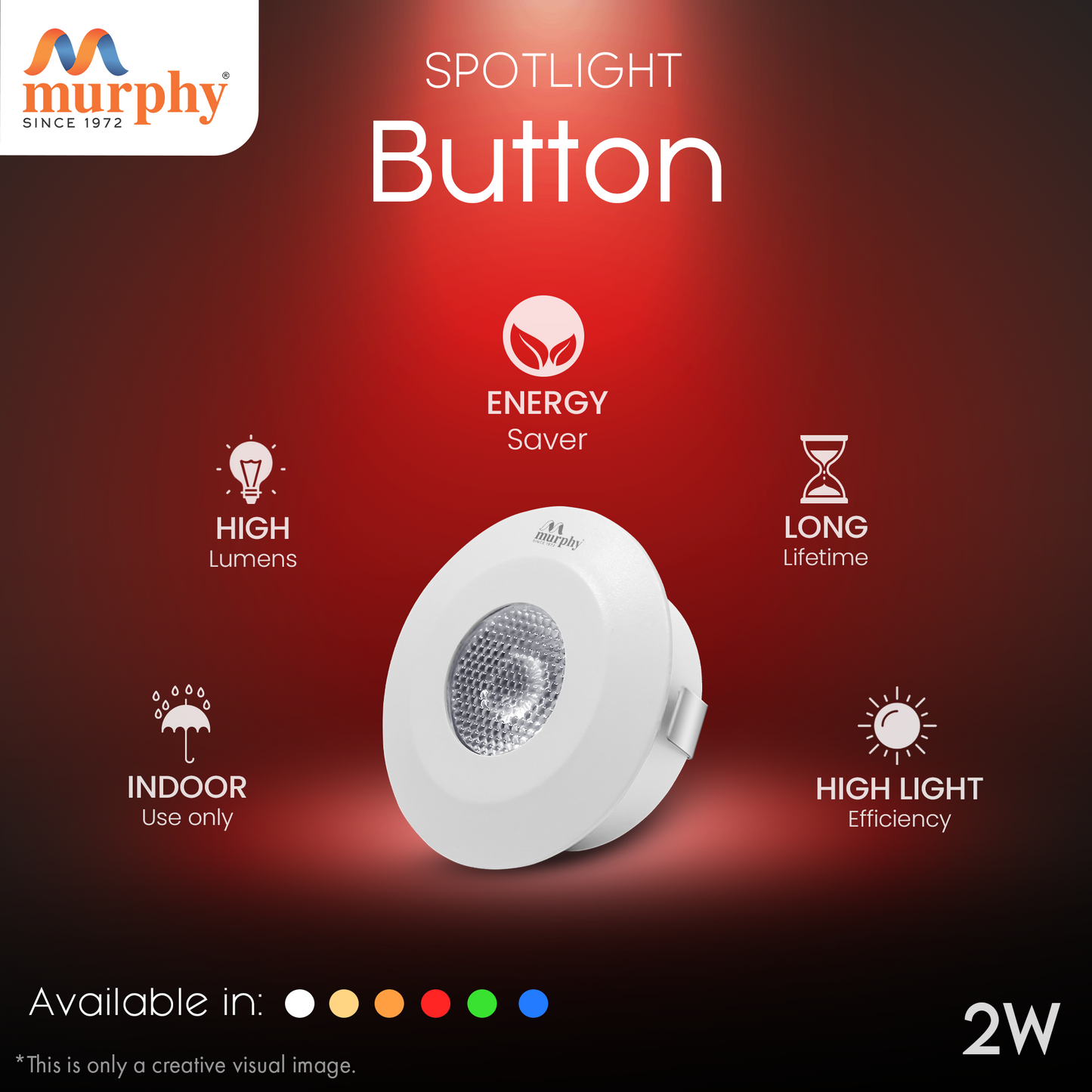 Murphy 2W Button Spot Light