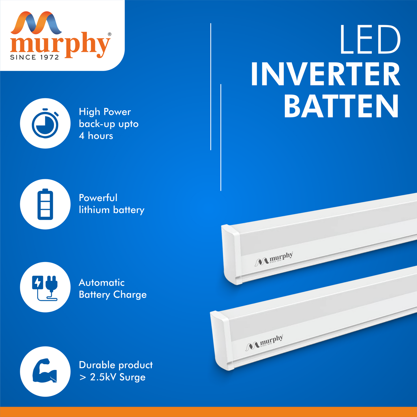 Murphy 10W LED Inverter Tube Light