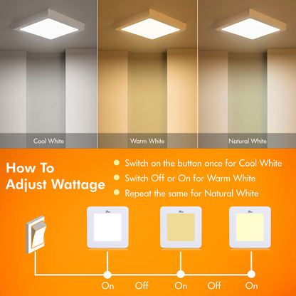 Murphy 15W Vega Color Changing Square Surface Panel Light