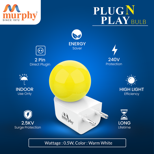 Murphy 0.5W LED Plugin Bulb