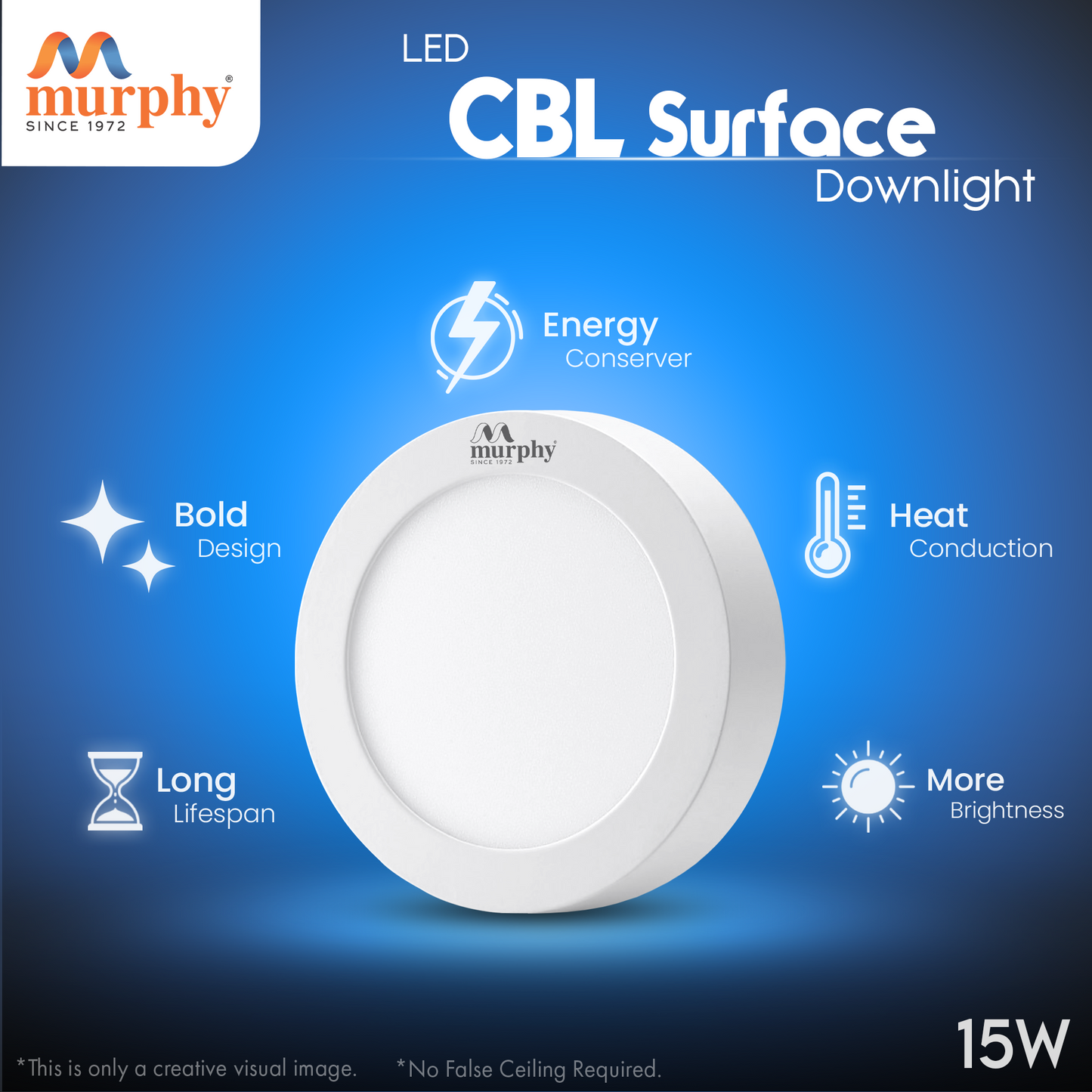 Murphy 15W CBL LED Surface Down Light