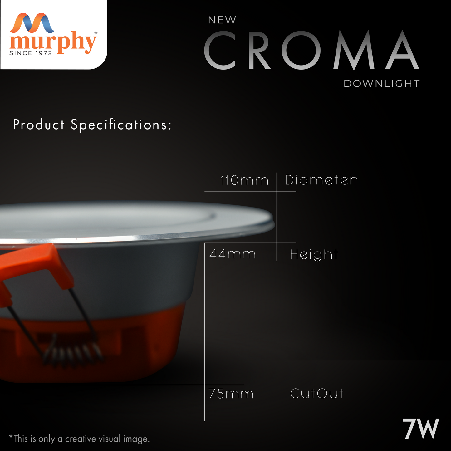 Murphy 7W Croma LED Concealed Box Down Light