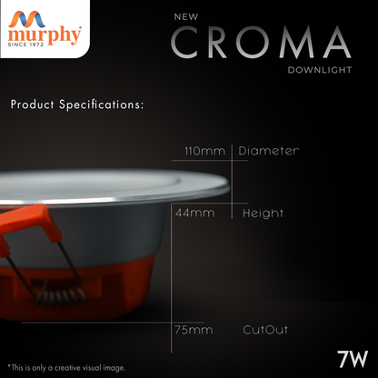 Murphy 7W Croma LED Concealed Box Down Light