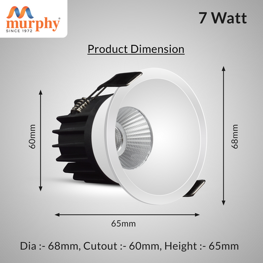 Murphy 7W Trimless Cruise COB Down Light