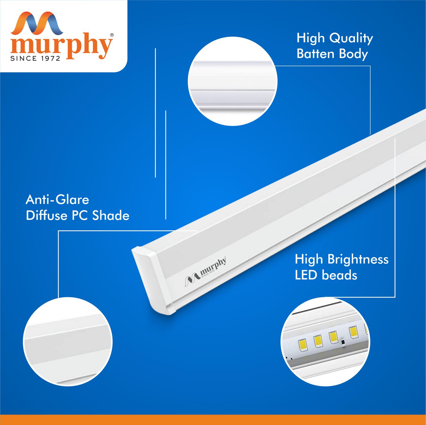 Murphy 10W LED Inverter Tube Light