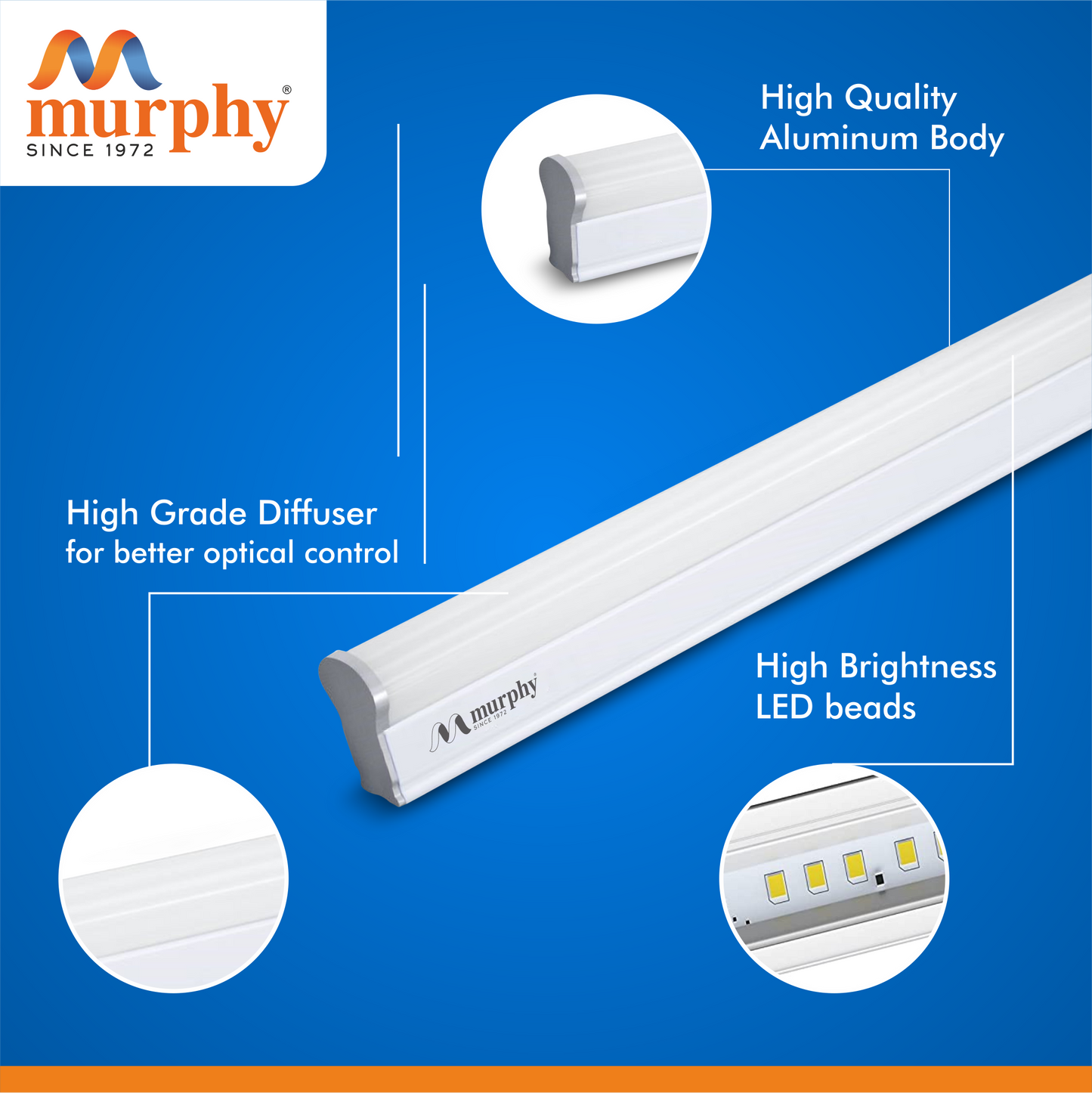 Murphy 40W LED T8 Tube Light