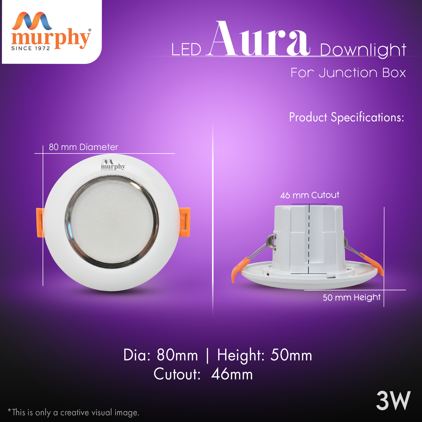 Murphy 3W Aura Junction Box Down Light
