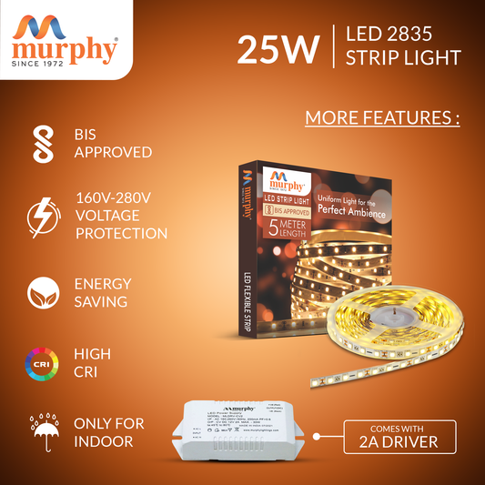 LED STRIP LIGHT 60 LED/Mtr. WITH DRIVER