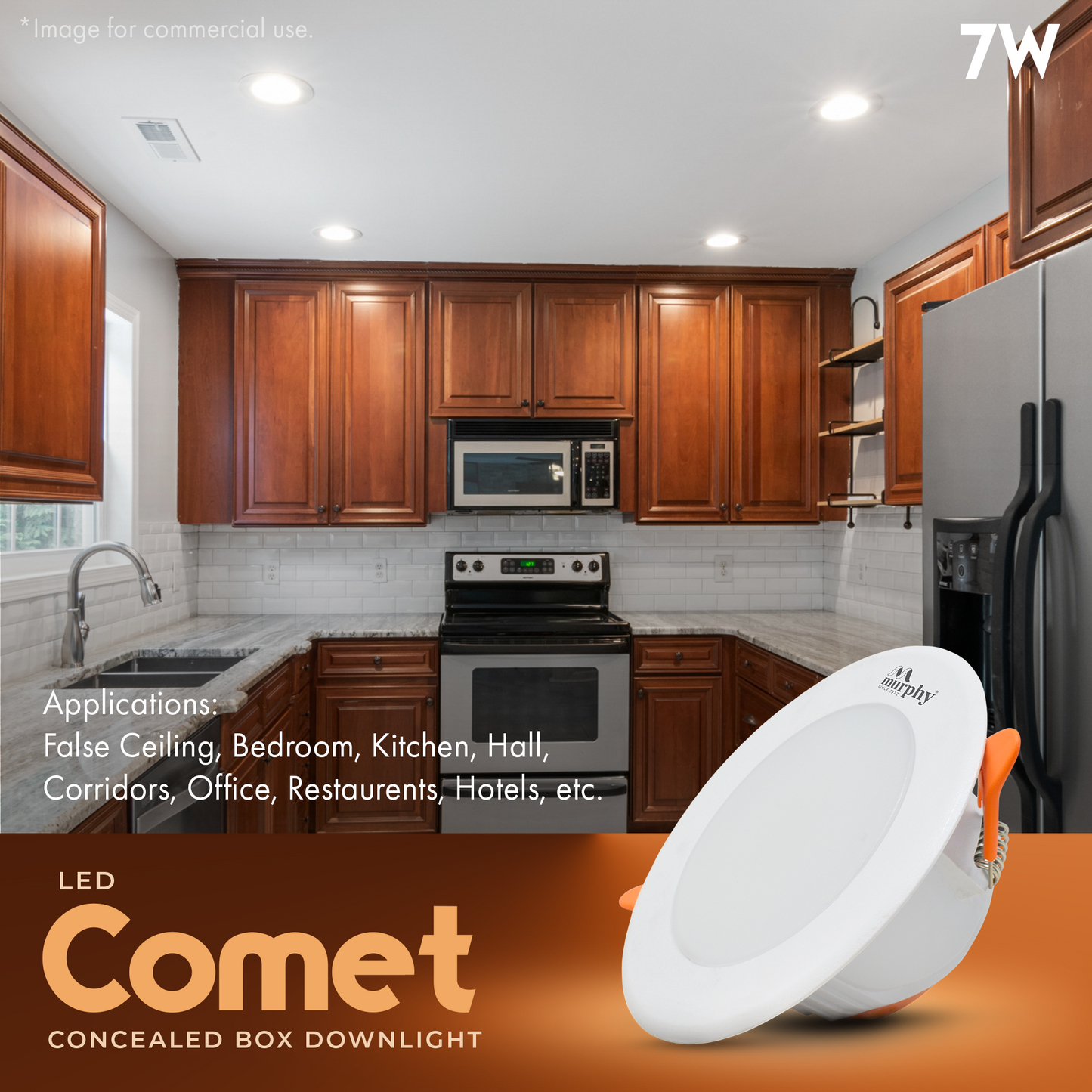 Murphy 7W Comet LED Concealed Box Down Light