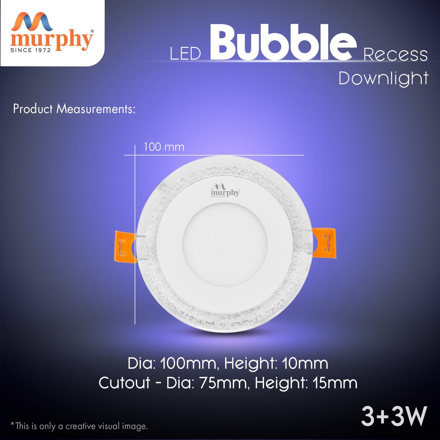 Murphy 3W+3W Bubble LED 2-IN-1 Double Color Round Panel Light