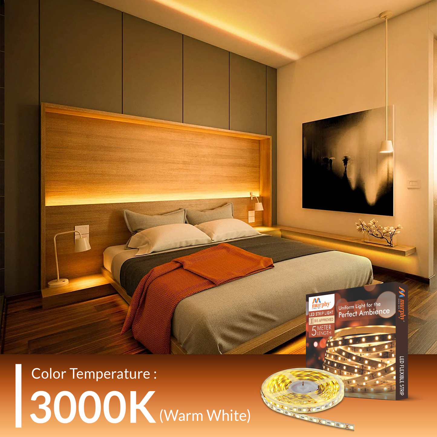 LED STRIP LIGHT 60 LED/Mtr. WITH DRIVER