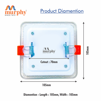 Murphy 3W+3W Bubble LED 2-IN-1 Double Color Square Panel Light