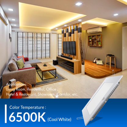 Murphy 12W Slim Square Recess Panel Light