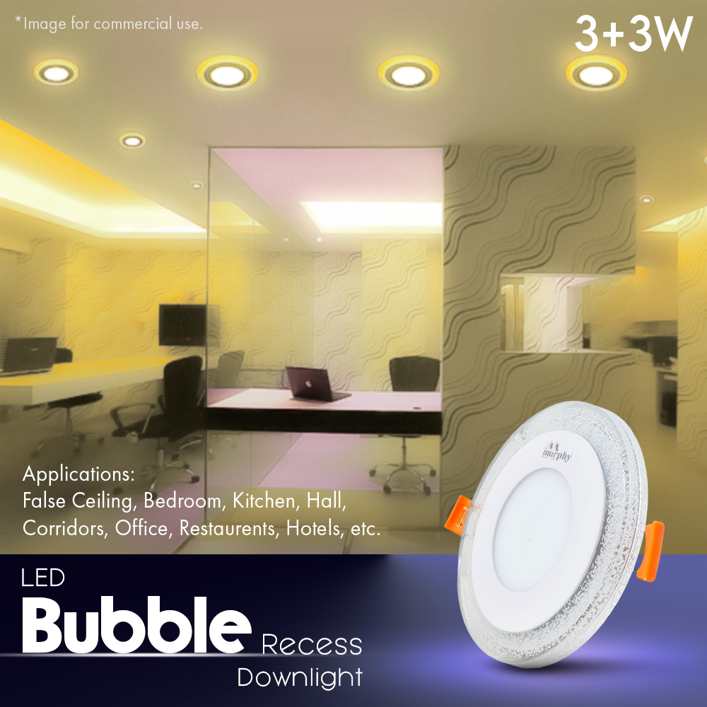 Murphy 3W+3W Bubble LED 2-IN-1 Double Color Round Panel Light